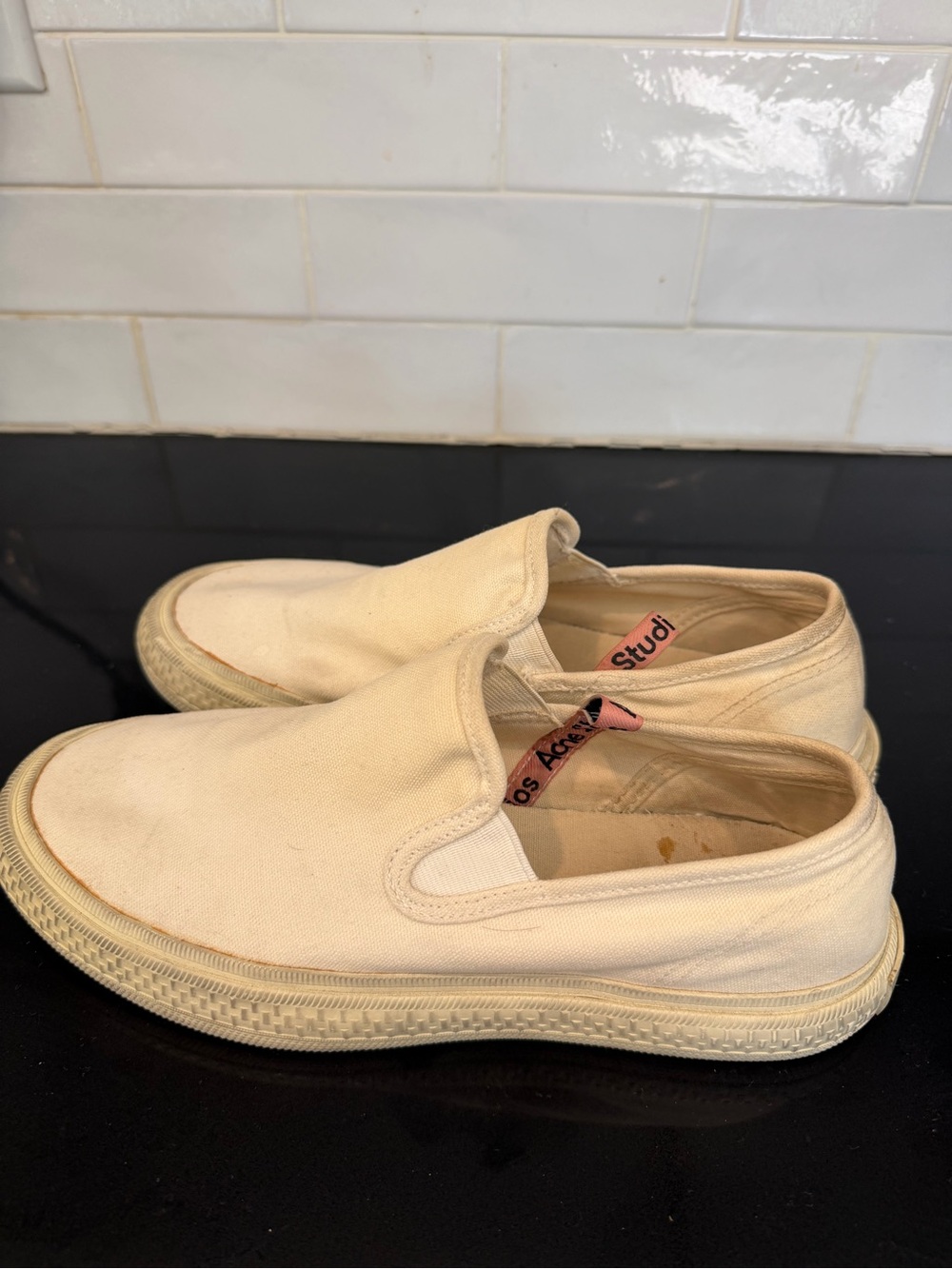 Acne Canvas Slip-On Sneaker
